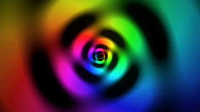 Vibrant 4K colorful spiral vortex motion background loop