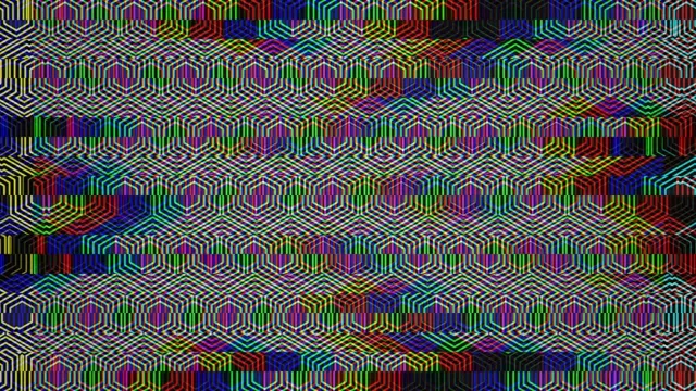 Vibrant 4K neon geometric hexagon motion background loop