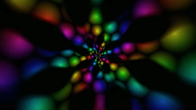 Vibrant 4K neon particles burst motion background for broadcast