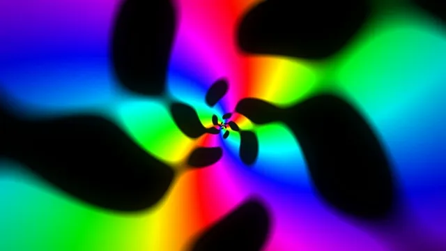 Vibrant 4K neon rainbow kaleidoscope motion background loop