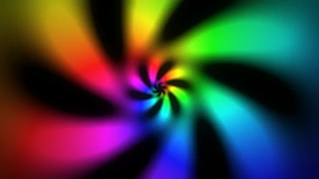 Vibrant 4K UHD psychedelic spiral vortex motion background loop