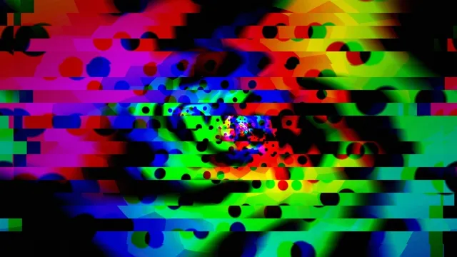 Vibrant Digital Glitch Art Animation 4K
