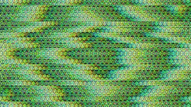 Vibrant neon heart pattern 4K UHD animated background loop