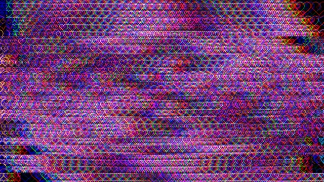 Vibrant neon hearts 4K ultra HD motion background for video edits