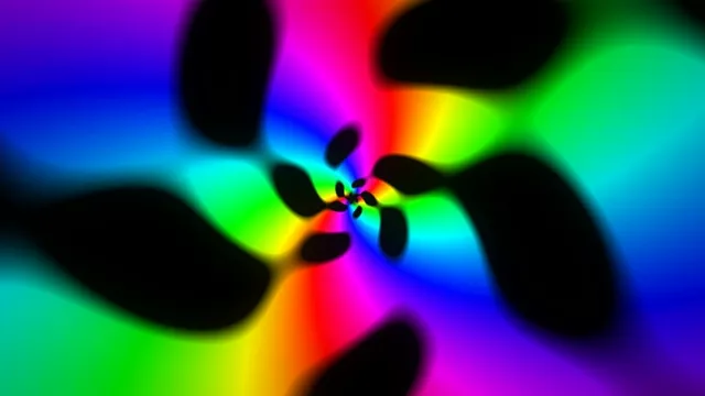 Vibrant neon rainbow 4K motion background with dynamic color shifts