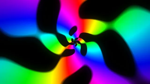 Vibrant neon rainbow 4K motion graphics background loop