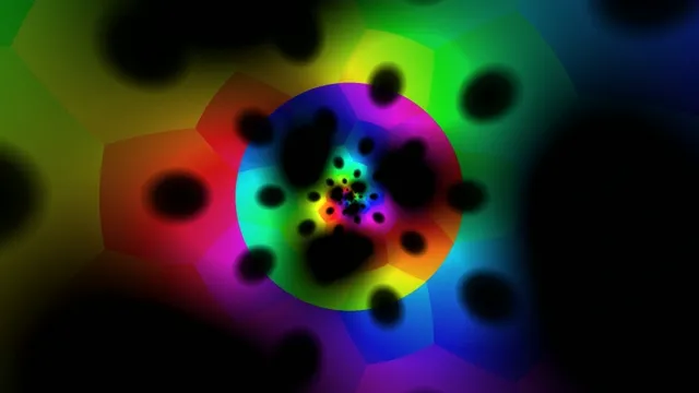 Vibrant Neon Spheres Abstract 4K Animation