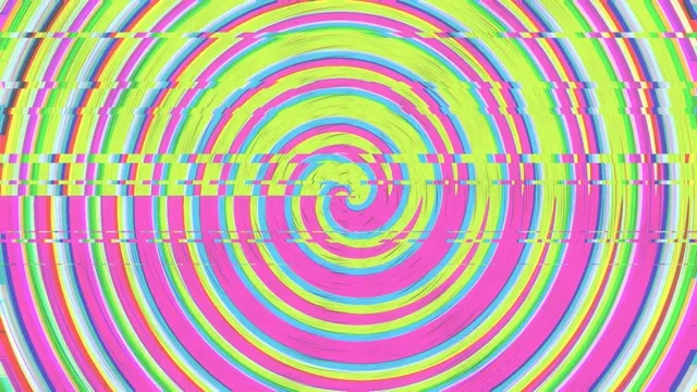 Vibrant Neon Spiral Loop Animation 4K