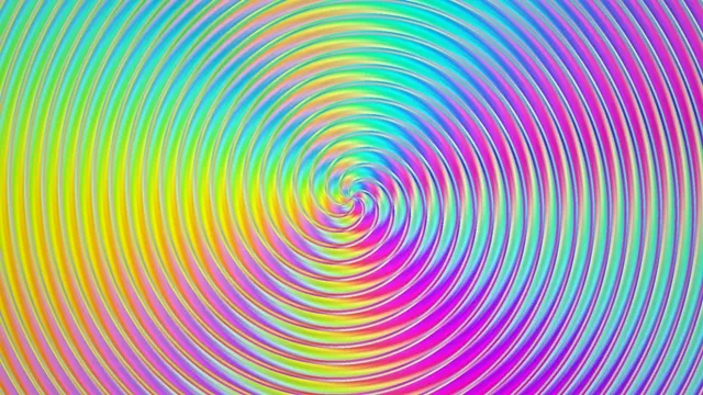 Vibrant neon spiral motion background 4K UHD loop