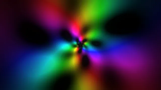 Vibrant Rainbow Light Burst Abstract 4K