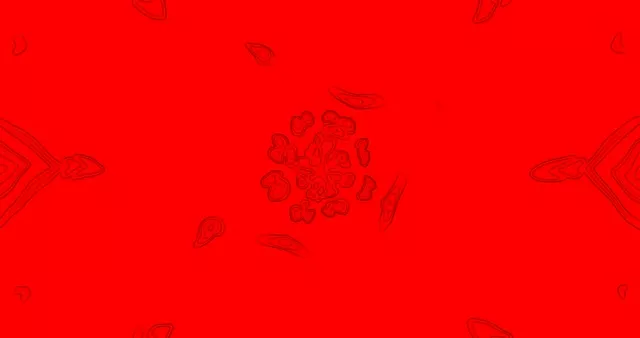 Ярък Червен Абстрактен Движещ Фон Цикъл - Енергичен Плътен Цвят VJLoops Визуален