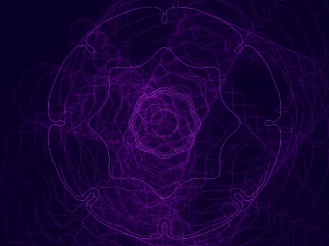 VJ Loop Neon Tunnel 4:3 Classic 60fps Screensaver Spiraling Purple Vortex