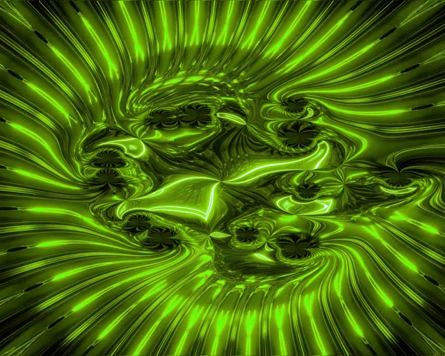 VJLoops 霓虹隧道 5:4 工業綠色螺旋 60fps 螢幕保護程式動畫