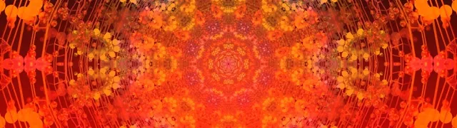 VJ Loop नियॉन टनल फ्रैक्टल कैलिडोस्कोप बर्स्ट ऑरेंज रेड 32:9 सुपर अल्ट्रावाइड 60fps स्क्रीनसेवर