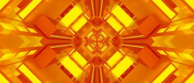 VJ loop Tunel Neon Kaleidoskop Diamant të Artë 21:9 Ultrawide 60fps Mbrojtës Ekrani