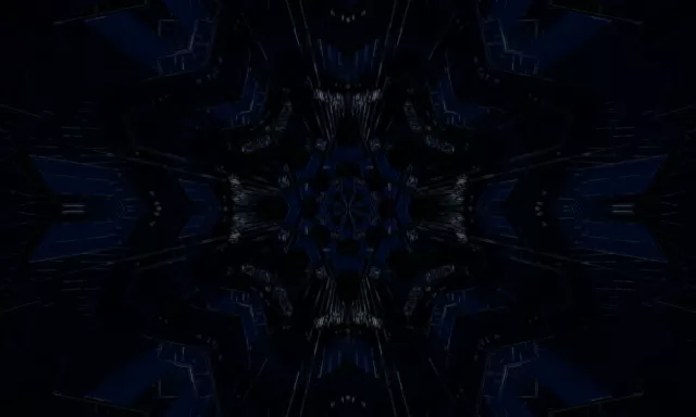 VJ Loop Neon Tunnel Kaleidoscope 5:3 Wide 60fps Screensaver