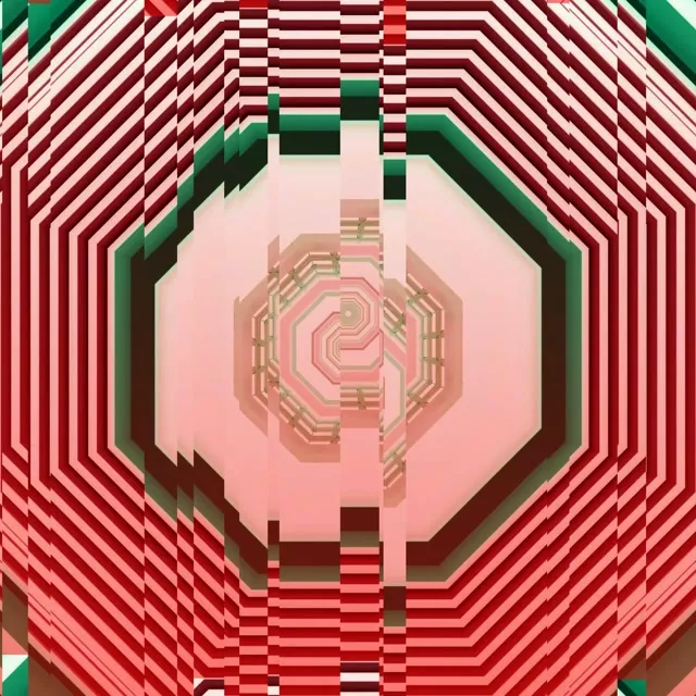 VJ Loop Neon Tunnel Pulsating Octagon 1:1 Square 60fps Screensaver