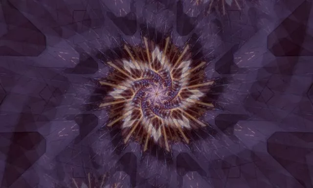 VJ Loop Neon Tunnel Spiraling Gold Vortex 60fps 5:3 Screensaver