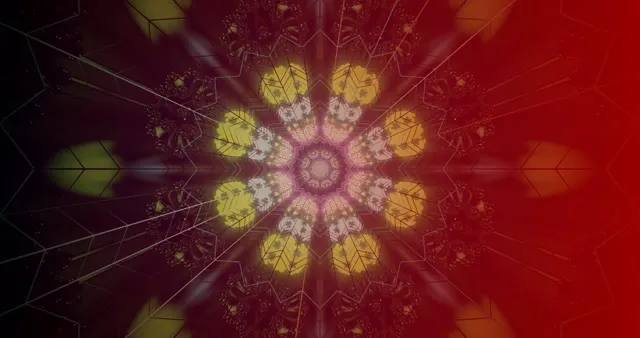 Warm Beige Fractal Mandala VJ Loop | 4K 60fps Screensaver | Ambient Loop