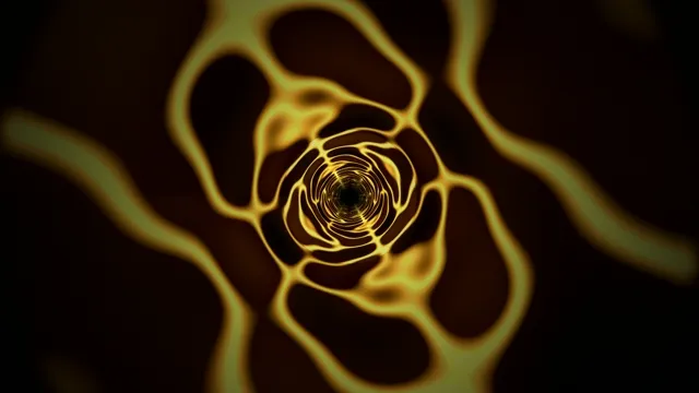 Waves of light form patterns in a dark space