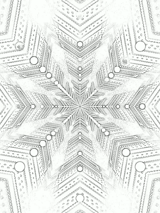 نفق النيون الكريستالي ندفة الثلج البيضاء حافظة الشاشة 3:4 iPad عمودي 60fps VJ Loop