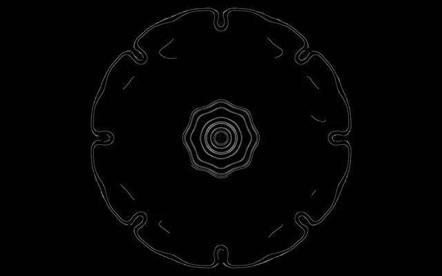 تونل نئون سفید Flower Screensaver 16:10 MacBook 60fps VJ Loop