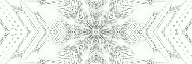 Hvid Snefnug Neon Tunnel Pauseskærm 3:1 Triple Wide 60fps VJ Loop