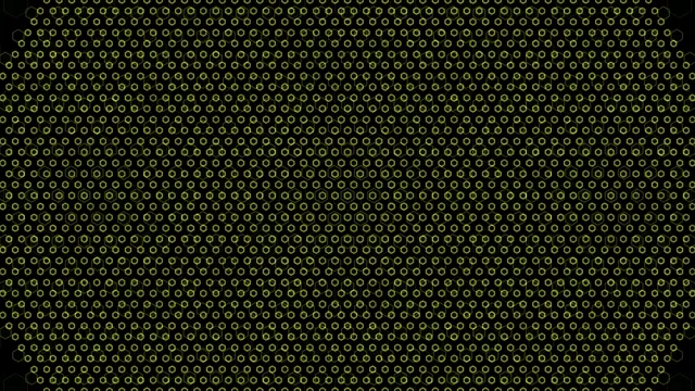 Yellow Hexagon Grid Pattern 4K Abstract Background