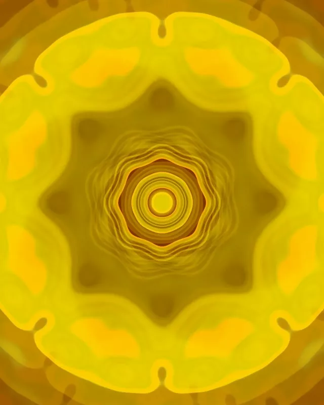 হলুদ নিওন টানেল কেন্দ্রীয় বৃত্ত VJLoops 4:5 ইনস্টাগ্রাম 60fps স্ক্রিনসেভার