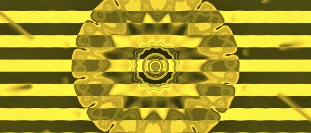 Tunel Neon Shpërthim Dielli Majë të Verdha 21:9 Ultrawide 60fps Mbrojtës Ekrani VJ Loop