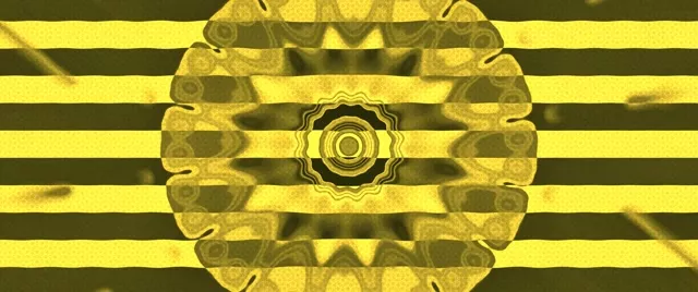 อุโมงค์นีออน ระเบิดดาวเหลือง VJLoops 2.39:1 Cinemascope 60fps เซฟสกรีน