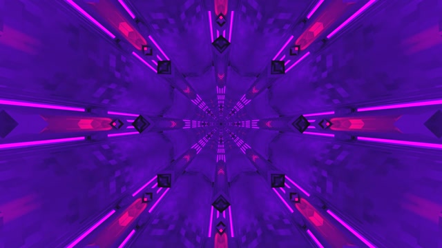 4K UHD 60fps Tunnel Neon Screensaver Windows 10 - VJLoops Sfondo Visivo per Editi