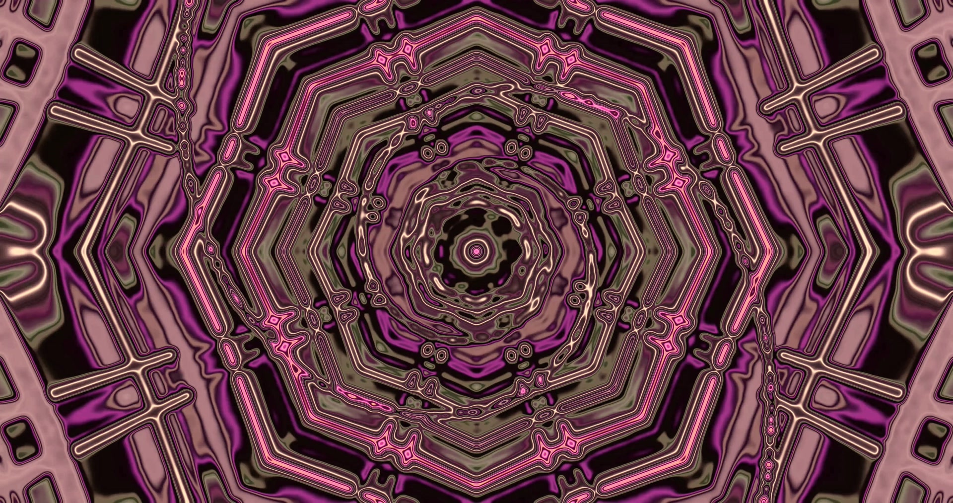 Tunnel Neon Viola Rosa Screensaver 4k UHD 60fps VJ Loop