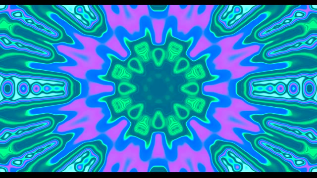 Loop Caleidoscopio Blu Astratto - Sfondo Movimento Geometrico Vibrante