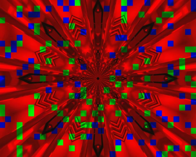 Neon Tunnel Kaleidoscope Burst VJ Loop 5:4 Industrial 60fps Screensaver