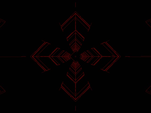 VJ Loop Tunnel Neon Croce Freccia Rossa 4:3 Classico 60fps Screensaver