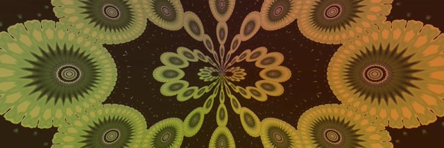 Fractal Kaleidoscope Neon Tunnel 3:1 Ultrawide 60fps VJ Loop Screensaver