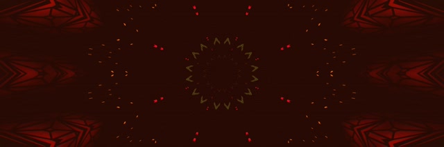 Tunnel Neon Stella Caleidoscopio Rosso Verde VJ Loop 3:1 Triplo Largo 60fps Screensaver