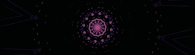 Tunnel Neon Caleidoscopio Mandala Viola VJ Loop 32:9 Super Ultrawide 60fps Screensaver