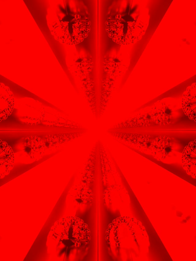 Fractal Rose Neon Tunnel 3:4 iPad Portrait 60fps Screensaver Vj Loop