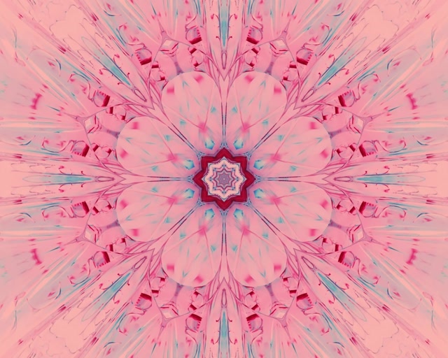 VJLoops Tunnel Neon Caleidoscopio Mandala Rosa 5:4 industrial 60fps screensaver