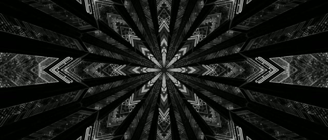 Tunnel Neon Nero Screensaver 21:9 Ultrawide 60fps VJ Loop Stella Geometrica