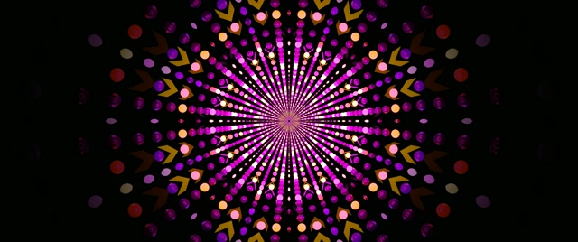 Tunnel Neon Esplosione Punti Radiali Screensaver 2.39:1 Cinemascope 60fps VjLoops