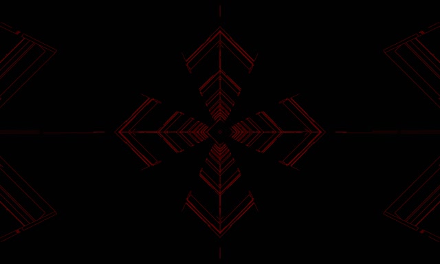 Tunnel Neon Freccia Simmetrica Rossa VJLoops 5:3 Wide 60fps Screensaver