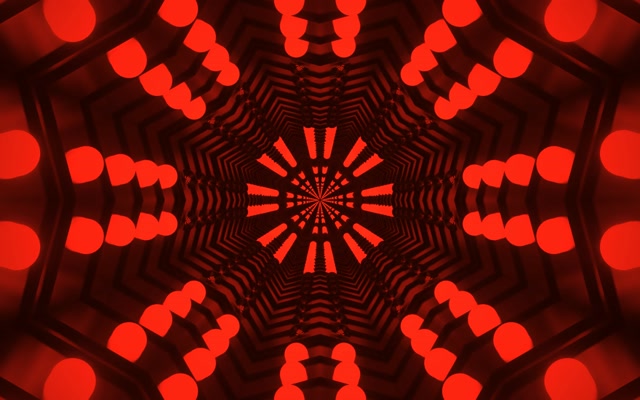 Tunnel Neon Rosso Caleidoscopio Vj Loop 60fps 16:10 Macbook Screensaver