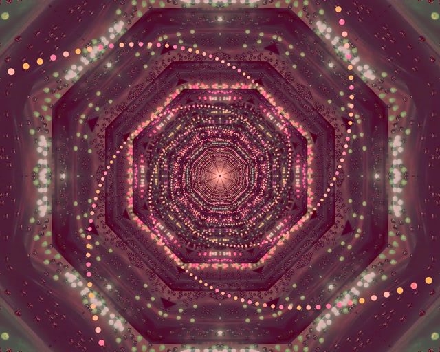 Tunnel Neon Ottagono Rosa 60fps 5:4 Industriale Salvaschermi VJ Loop