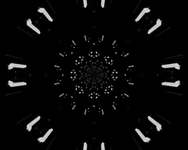 Tunnel Neon Fiocco di Neve Frattale Esplosione VJLoops 5:4 Industrial 60fps Screensaver