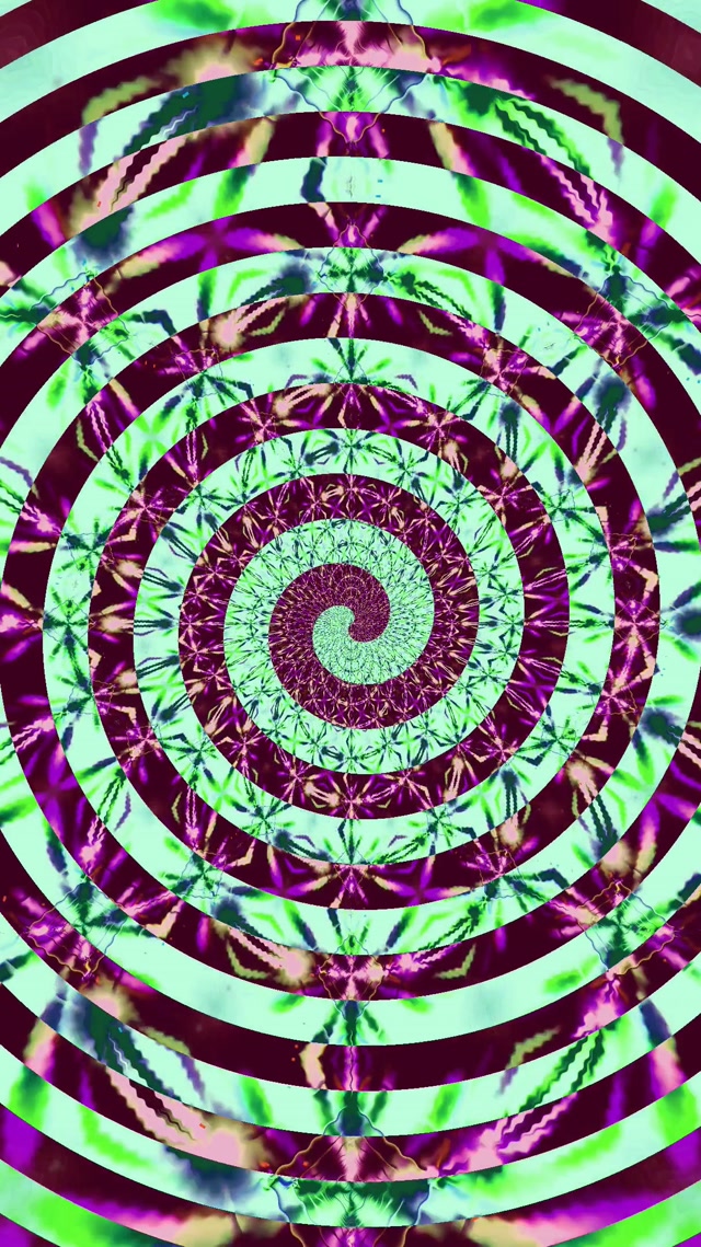 Tunnel Neon Vortice Mandala Spirale VJ Loop 9:16 Reels 60fps Screensaver