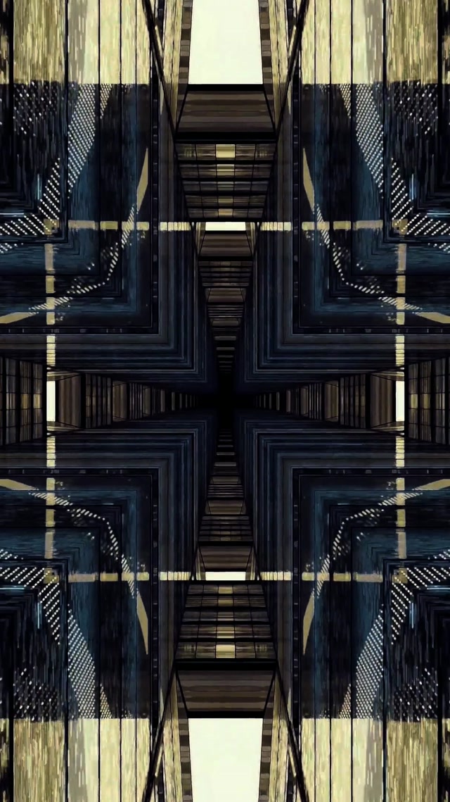 Tunnel Neon Griglia Croce Specchiata VJLoops 9:16 Reels 60fps Screensaver