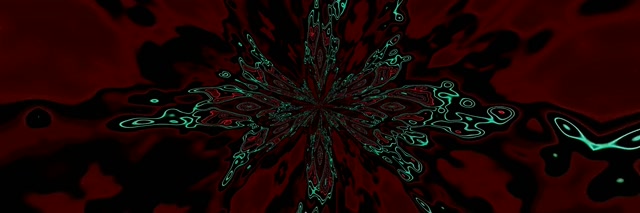 Tunnel Neon Scoppio Caleidoscopio Frattale VJ Loop 3:1 Triplo Ampio 60fps Screensaver